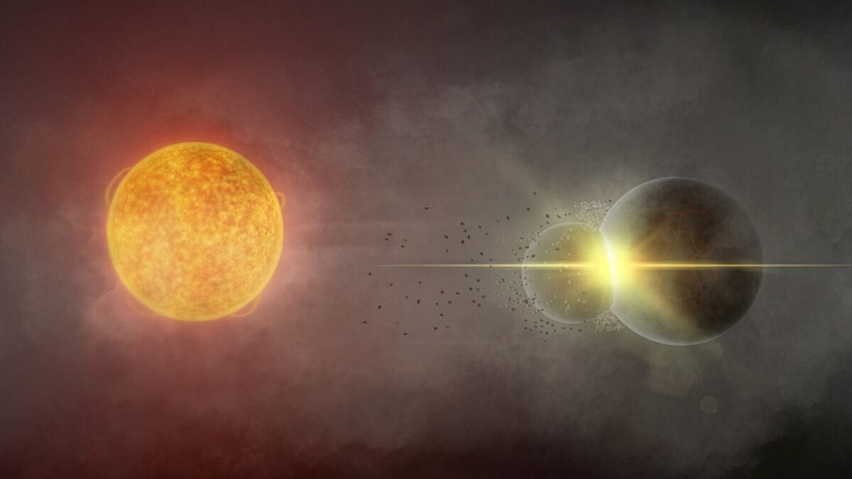 Astronomai aptiko neįtikėtiną reiškinį: mano, kad dvi jaunos planetos susidūrė prie žvaigždės