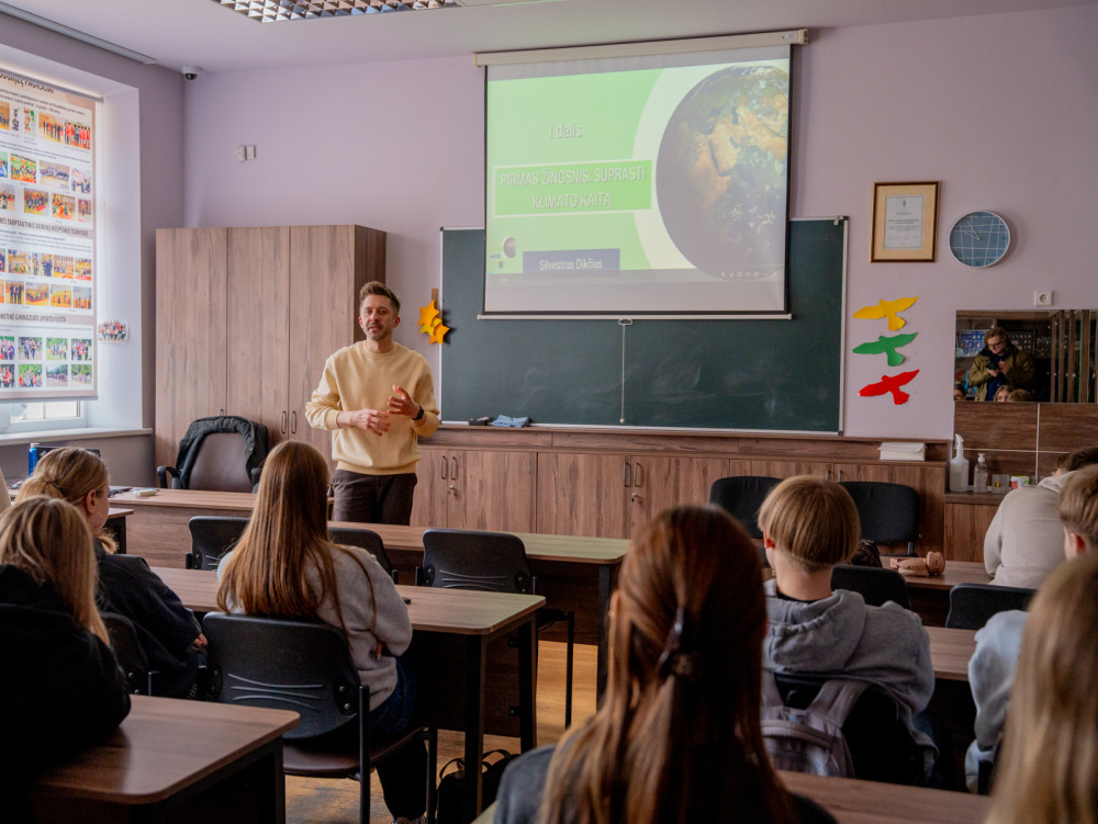 Alytaus gimnazistams uždavė provokuojantį klausimą: atsakymai nustebino net klimatologą