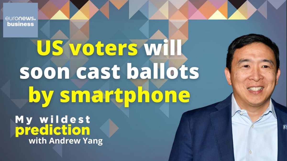Andrew Yang meta prognozę: JAV balsuos telefonu – ekspertai įspėja dėl saugumo