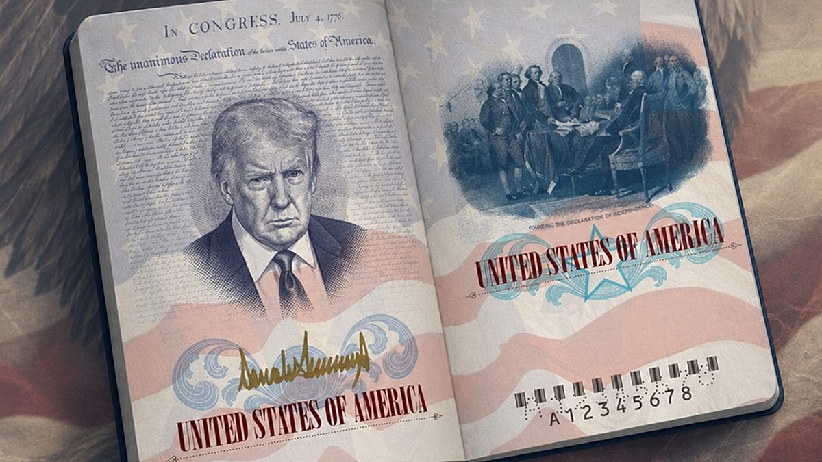 JAV paso pertvarka kelia audrą: svarstoma į naują dizainą įtraukti Donaldo Trumpo portretą