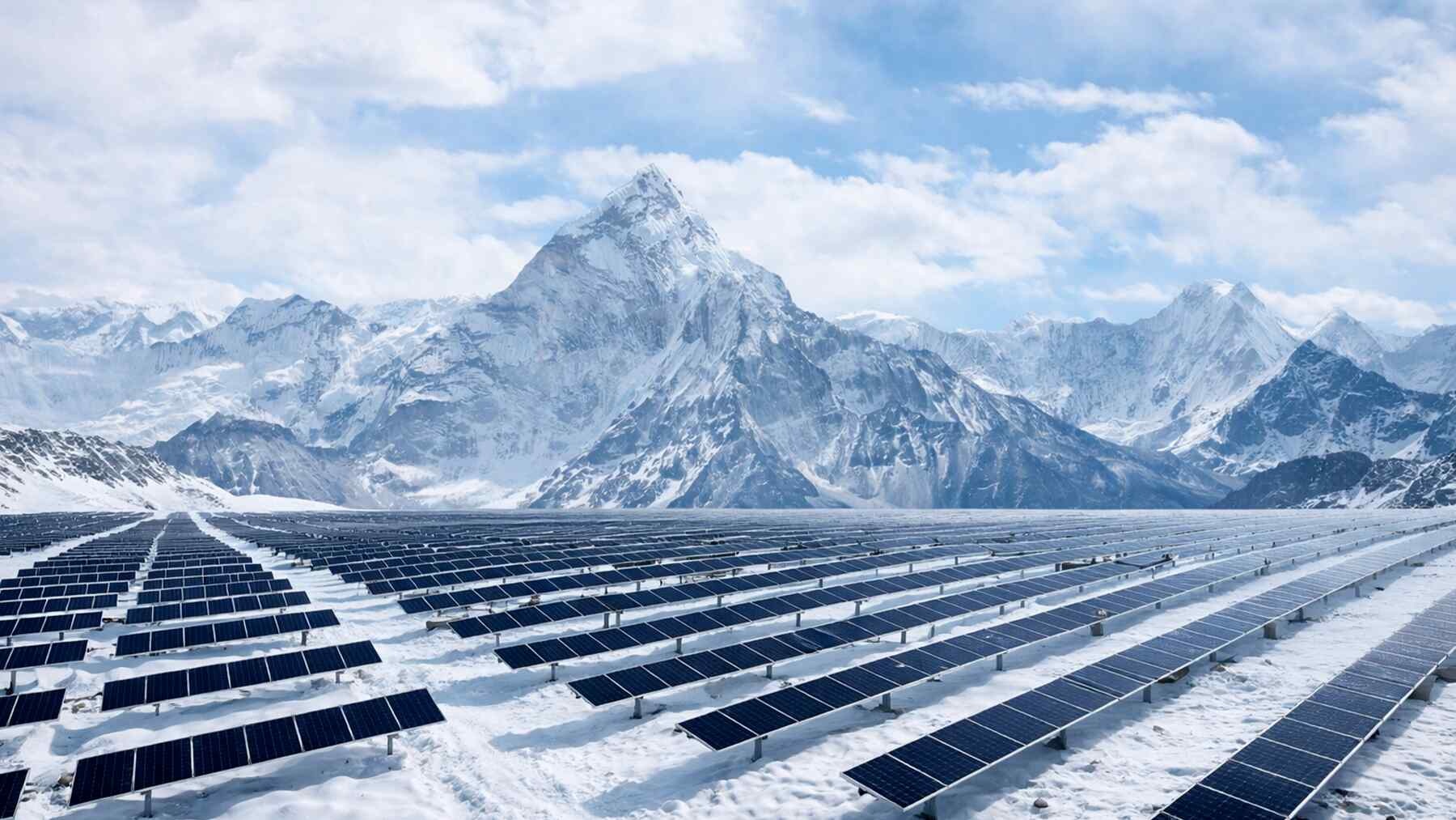 Tibeto saulės elektrinė, 7 kartus didesnė už Manhataną, keičia mikroklimatą ir augina žolę avims