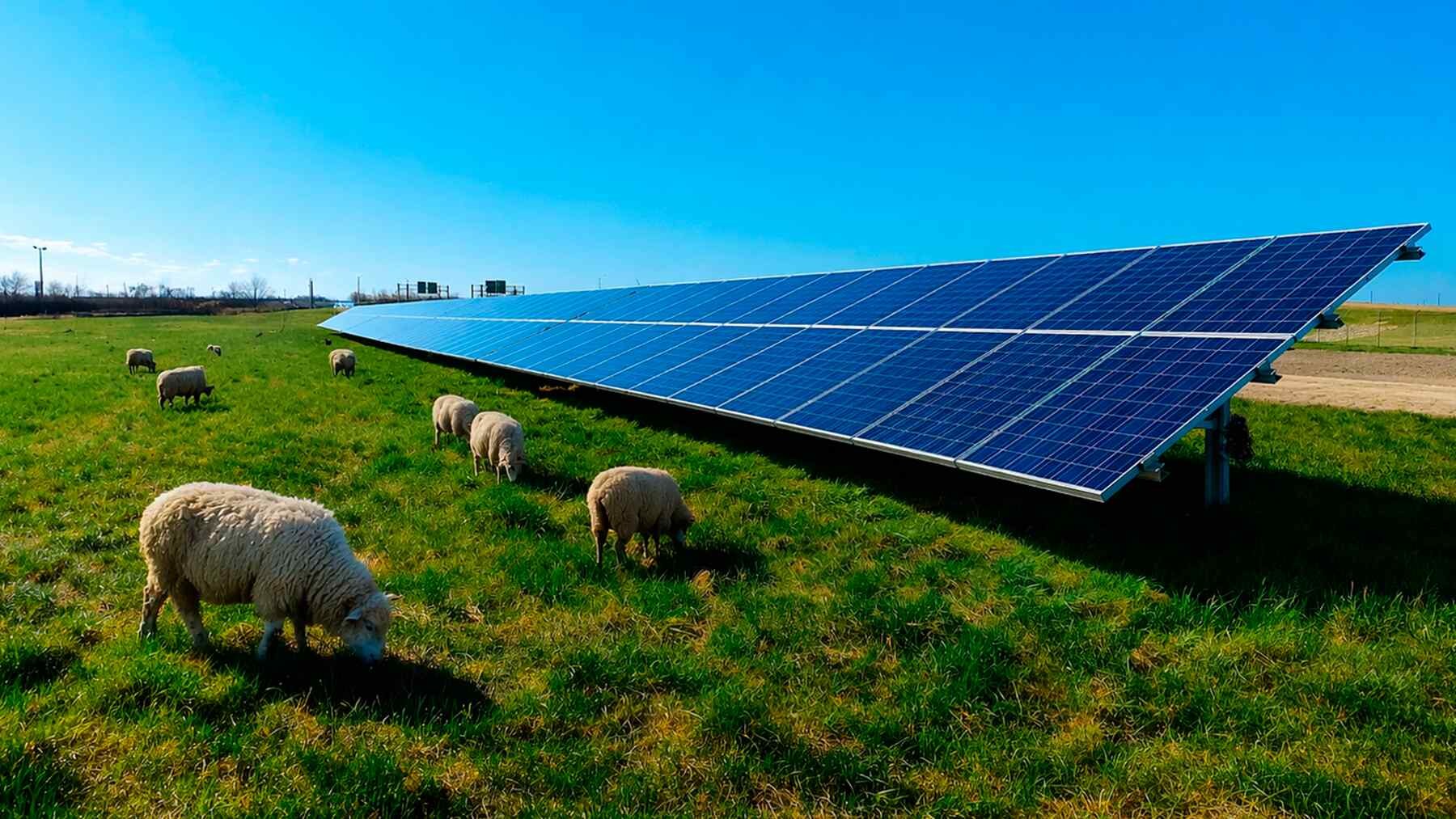 40 avių saulės elektrinėje parodė agrivoltikos naudą: kaip ganymas keičia parkų priežiūrą ir dizainą