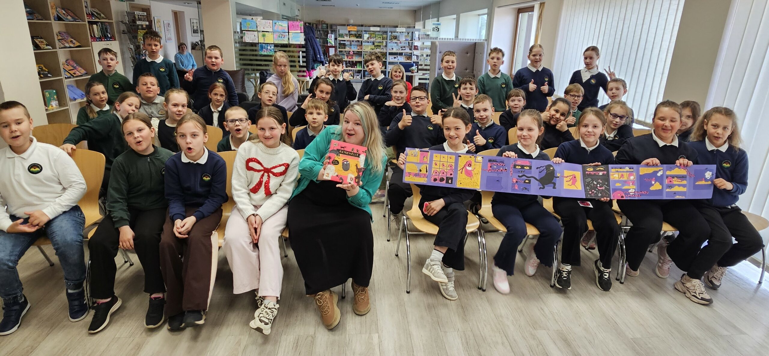 Bibliotekoje Varėnoje su iliustruotoja Greta Alice: kaip gimsta komiksų herojai ir istorijos