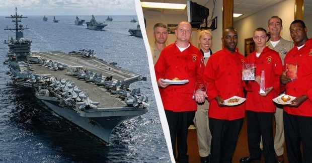 Ką kasdien suvalgo USS Abraham Lincoln įgula: 17 tūkst. patiekalų ir 20 tūkst. kavų