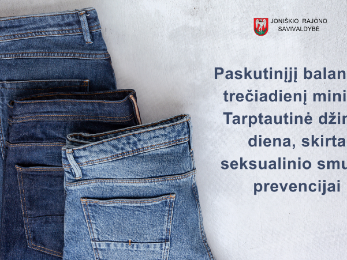 Džinsai balandžio 29 dieną – ne mada: Seimas ragina darbovietes kalbėti apie seksualinį smurtą