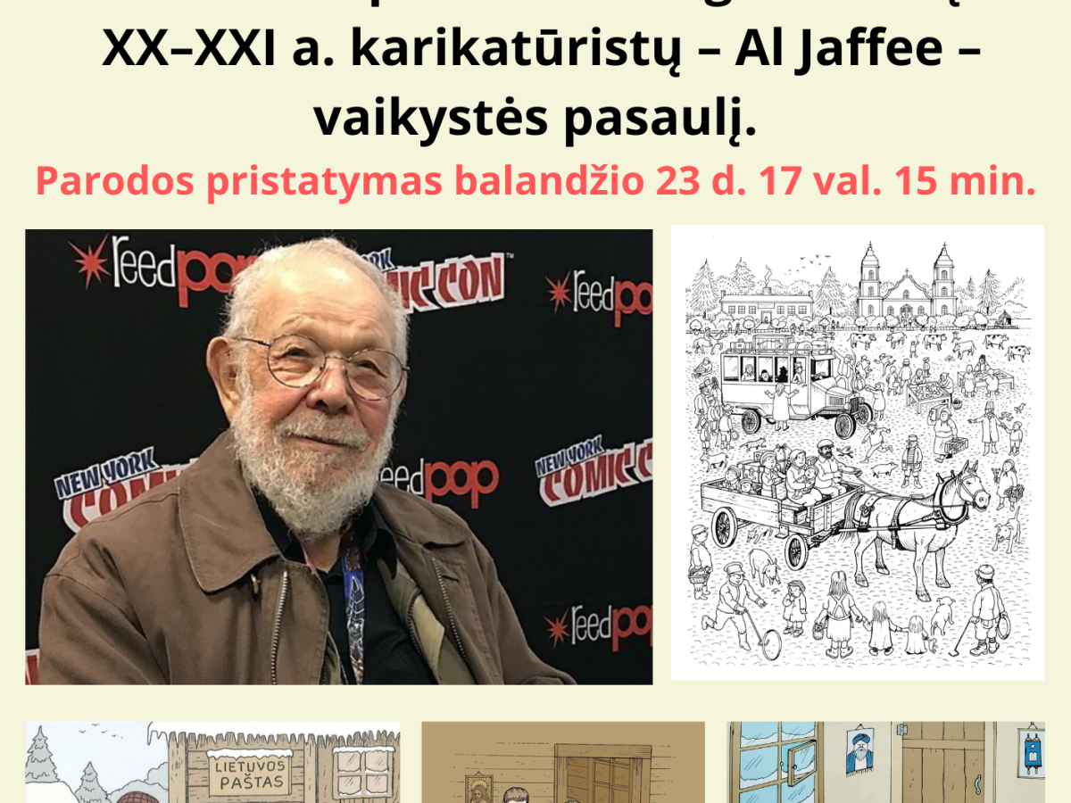 Ignalinoje „Humoro stotelėje“ atidaroma paroda apie Al Jaffee vaikystę Zarasuose