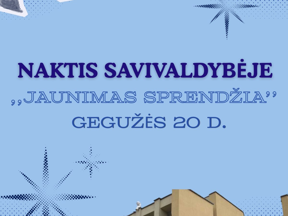 Zarasuose vyks Jaunimas sprendžia: ko tikėtis renginyje ir kaip užsiregistruoti dalyvauti