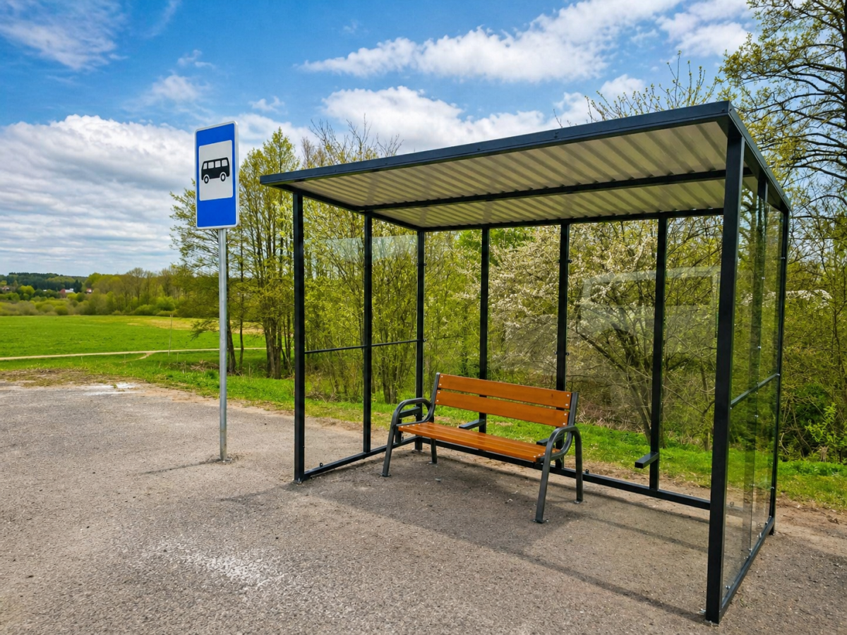 Dimitriškėse baigiama įrengti nauja autobusų stotelė: netrukus atsiras nuolatinis suolelis