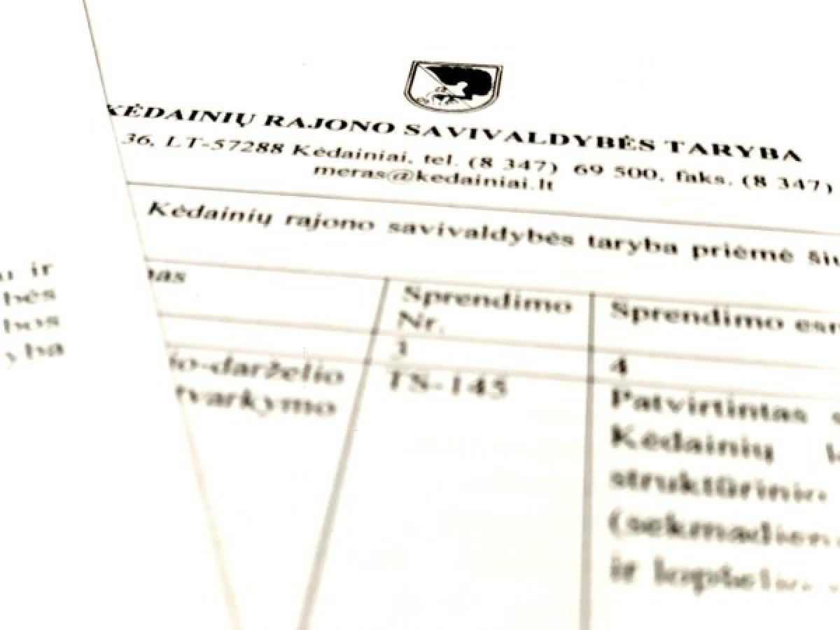 Kėdainių taryba patvirtino naujus teisės aktus: ką keičia 2026 metų balandžio 24 dienos sprendimai
