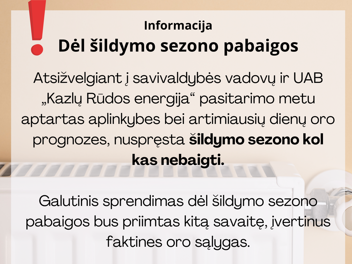 Šildymo sezono pabaiga: ką būtina žinoti gyventojams ir kaip skaičiuojamos galutinės sąskaitos