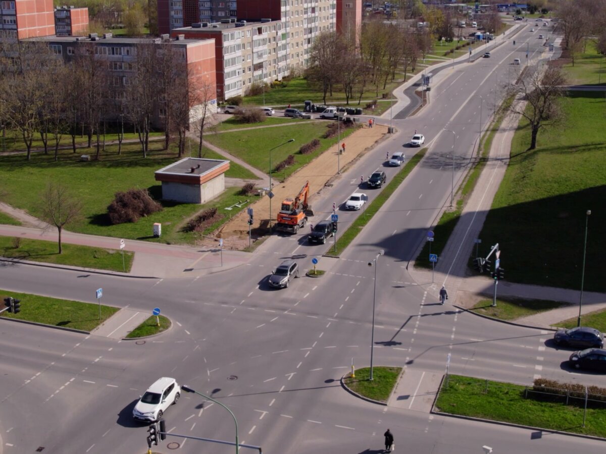 Darnaus judumo projektas Klaipėdoje įsibėgėja: kur pietinėje dalyje jau dirba technika