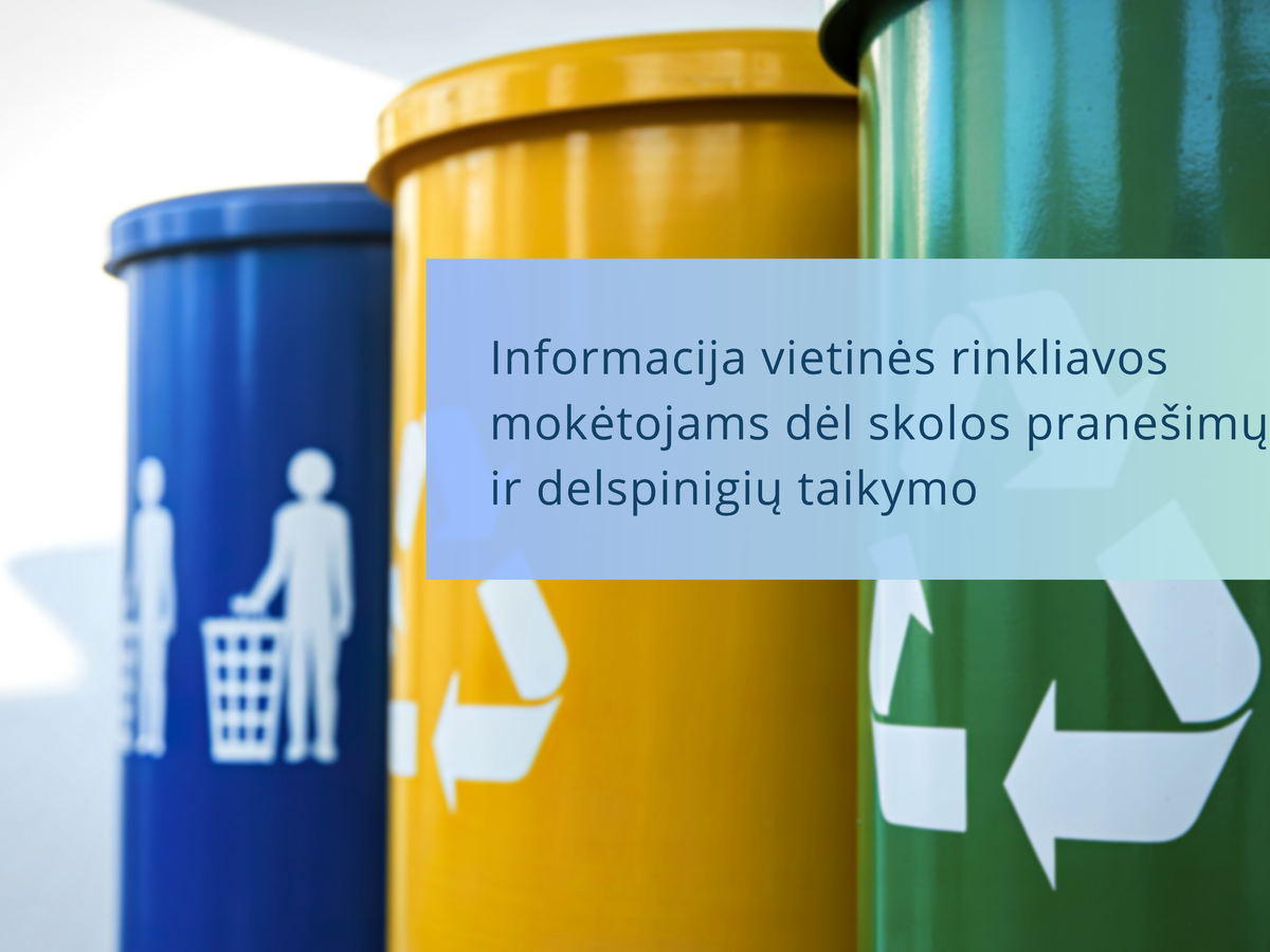 Visagine jau siunčiami skolos pranešimai: delspinigiai skaičiuojami nuo balandžio 1 d.