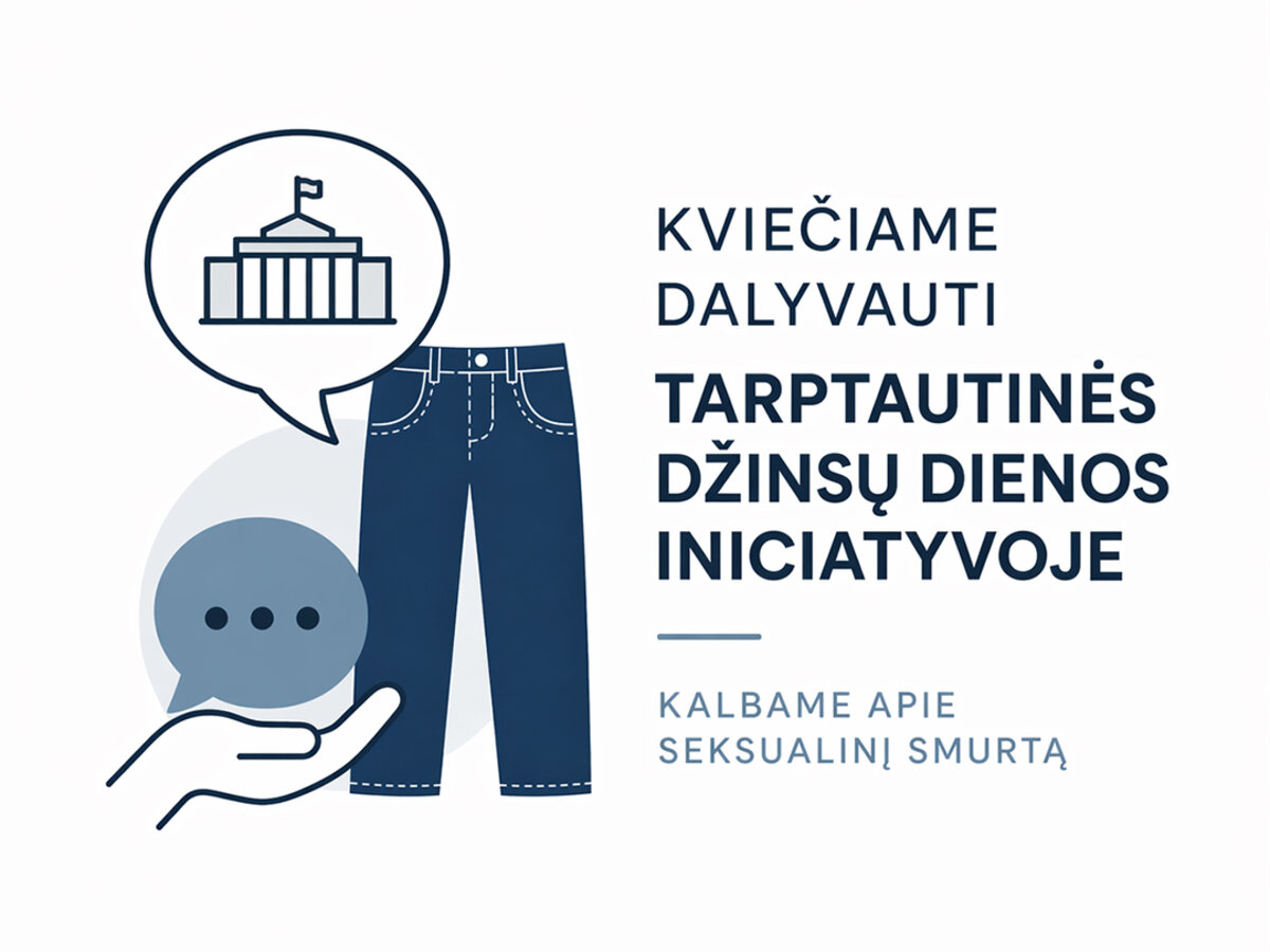 Džinsų diena 2026: Seimo komisija kviečia vilkėti džinsus ir garsiai kalbėti apie seksualinį smurtą