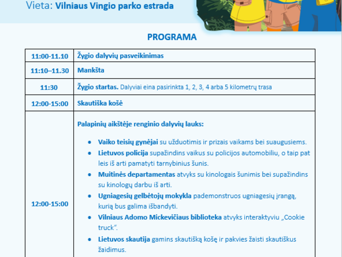 Žygis už saugią vaikystę Vilniuje: Vaiko dienai skirta eisena, veiklos ir „Kedrostuburas“ koncertas