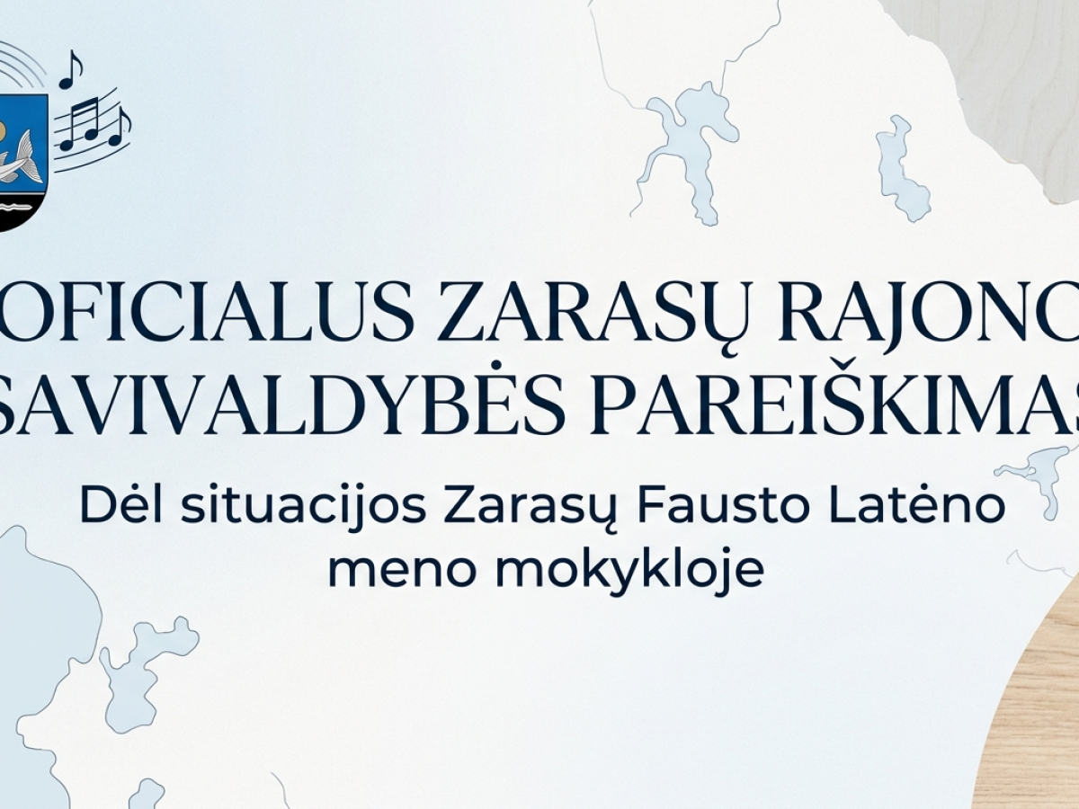 Zarasų meno mokykloje kilus audrai Savivaldybė prabilo: pateikė faktus ir atsakė į kaltinimus