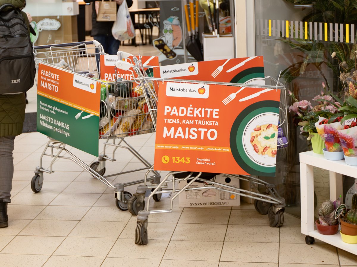 Jubiliejinė „Maisto banko“ akcija startuoja visoje Lietuvoje: tikslas – net 350 000 produktų
