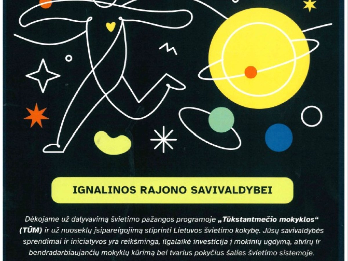 Ignalinos rajono savivaldybė sulaukė padėkos: TŪM pokyčiai atnešė apčiuopiamą rezultatą