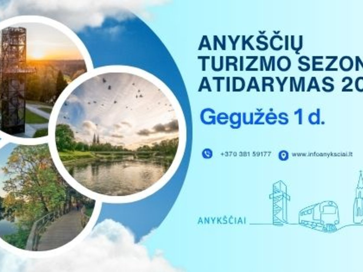 Turizmo sezonas Anykščiuose startuoja gegužės 1 dieną: paradas, Puntuko bėgimas ir pramogos