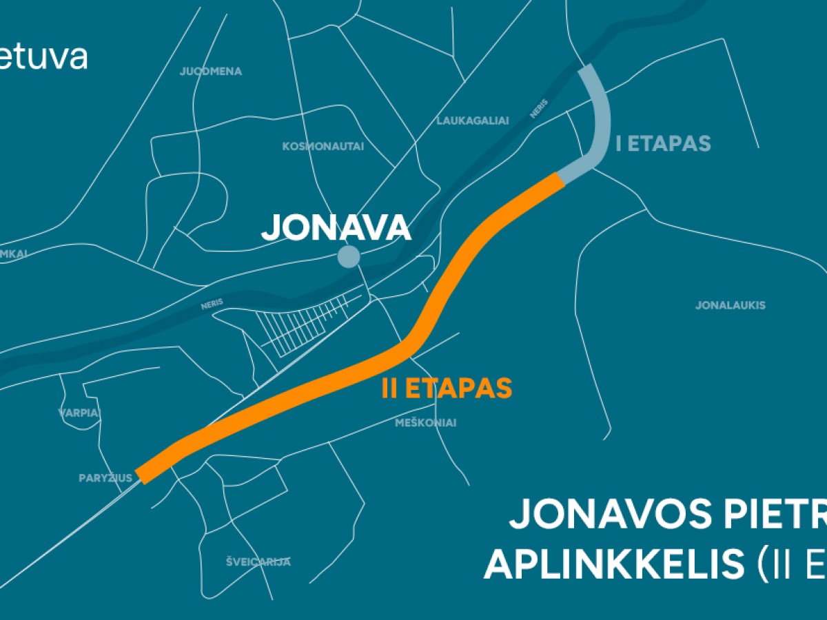 „Via Lietuva“ skelbia 7 km Jonavos aplinkkelio pirkimą: darbai startuotų rudenį