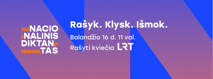 Nacionalinis diktantas jau balandžio 16-ąją: kur ir kaip Alytuje prisijungti 11 val.