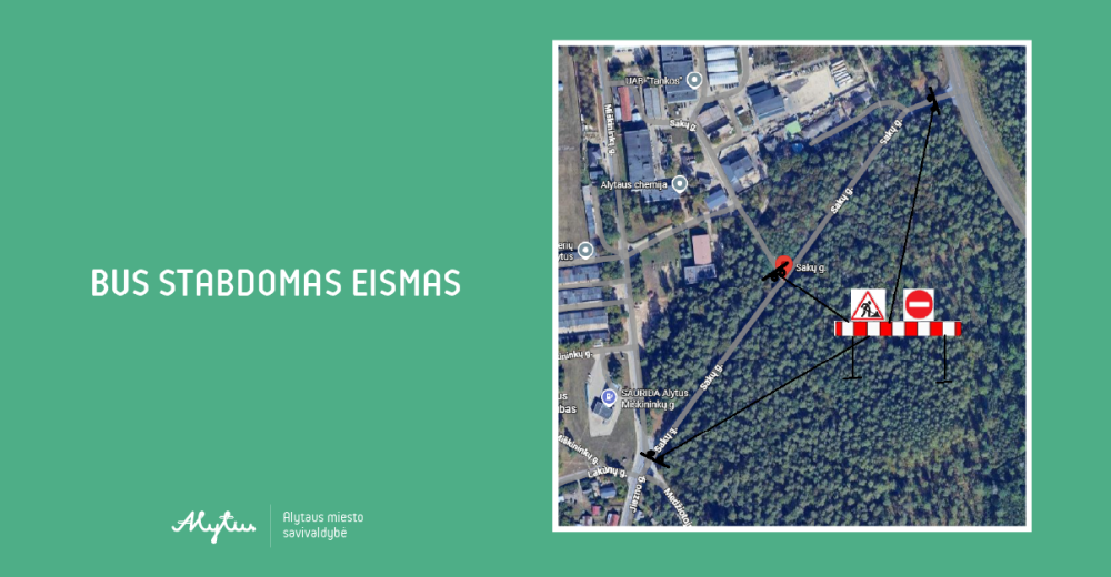 Svarbi žinia vairuotojams: Sakų gatvėje iki birželio pabaigos visiškai stabdomas eismas