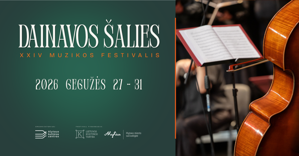 XXIV Dainavos šalies muzikos festivalis Alytuje: nuo elektronikos iki simfonijos ir koncerto tamsoje