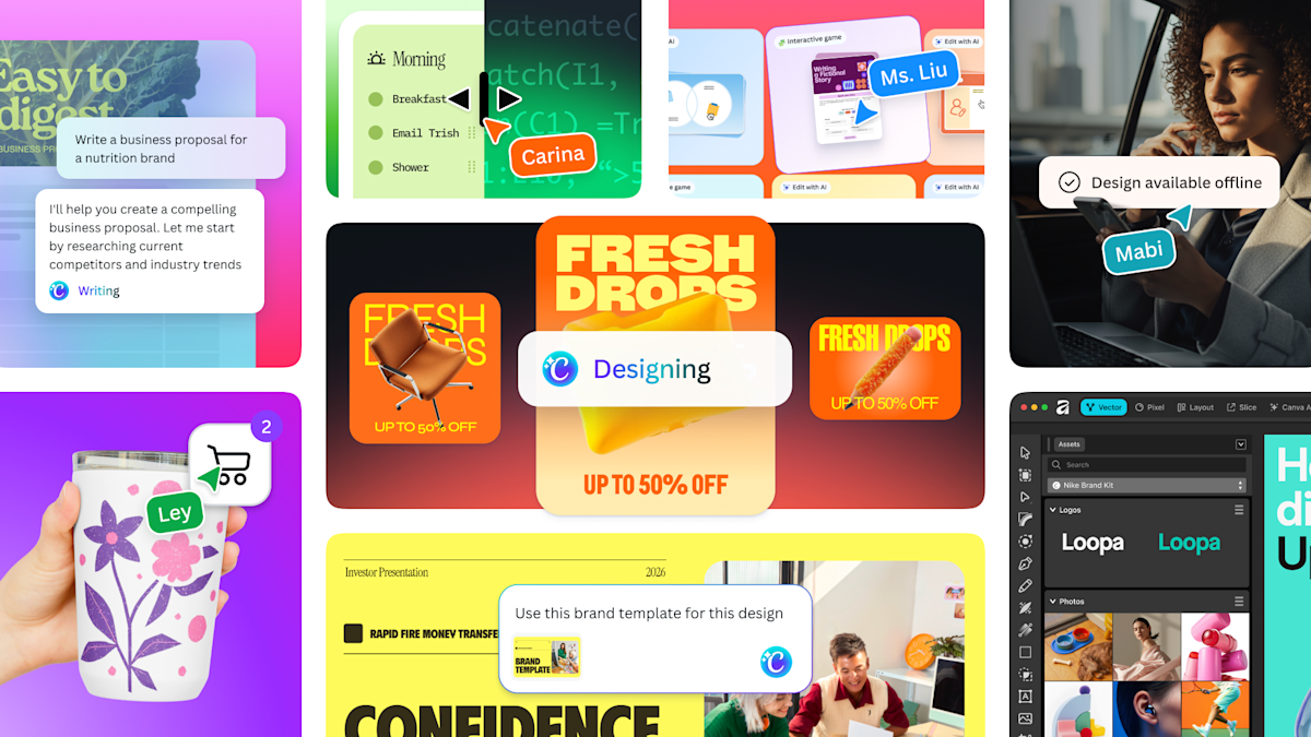„Canva“ pristato AI 2.0: žada dizainus iš pokalbio ir reklamų kampanijas per minutes