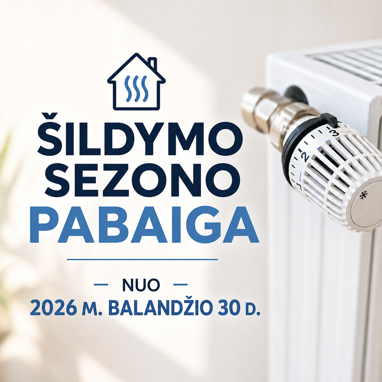 Varėnos rajone baigiamas šildymo sezonas: įstaigoms leista spręsti savarankiškai