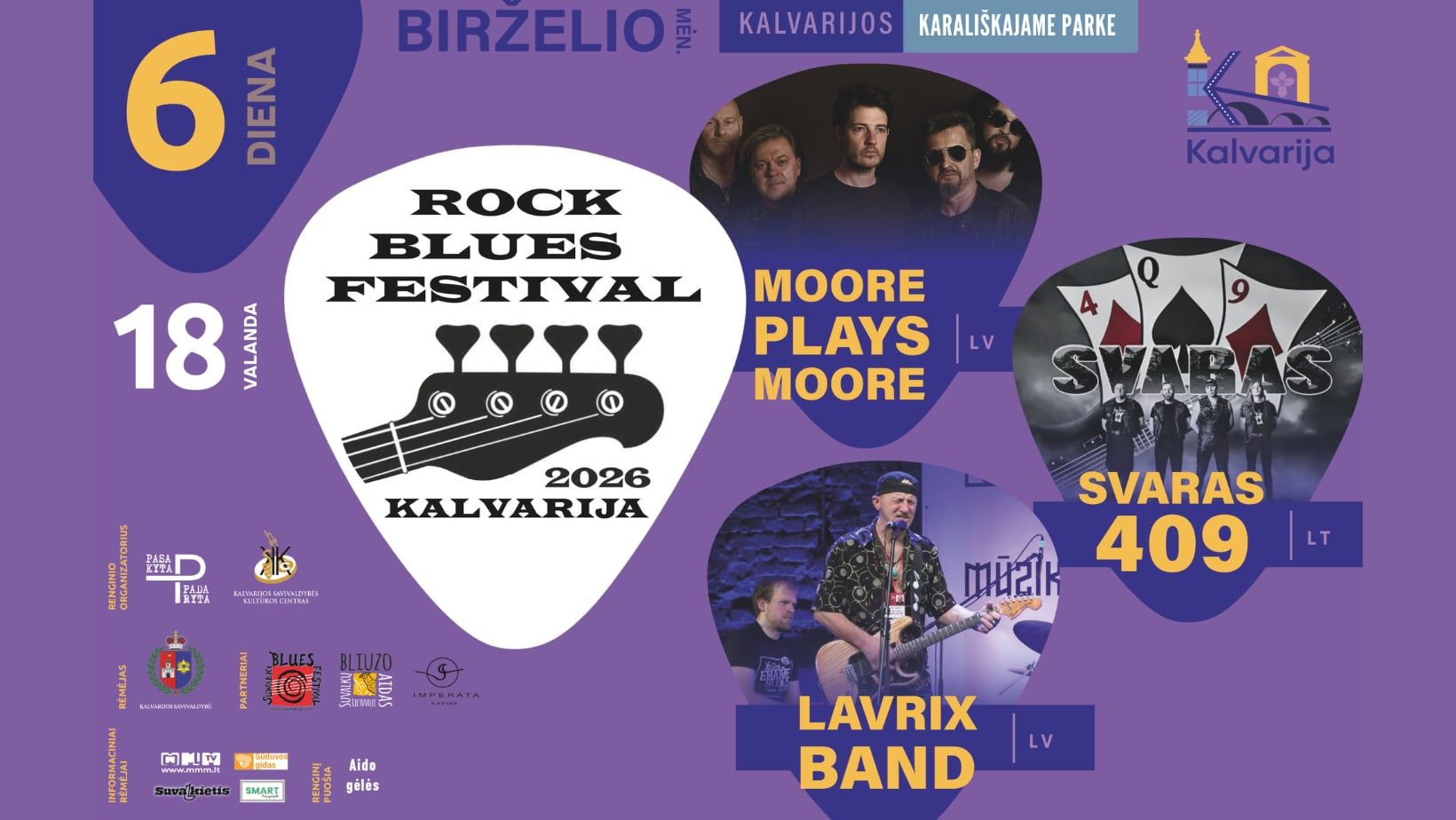 Kalvarijoje birželio 6 dieną vyks „Rock Blues Festival 2026“: kas lips į sceną ir kada prasidės?