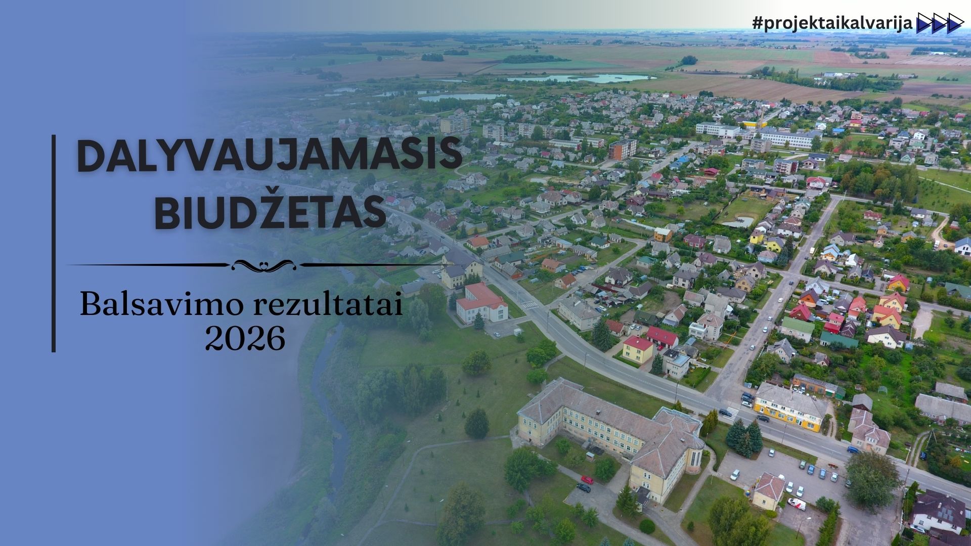Kalvarijos dalyvaujamasis biudžetas: kurie 2026 metais įgyvendinami projektai surinko daugiausia balsų?