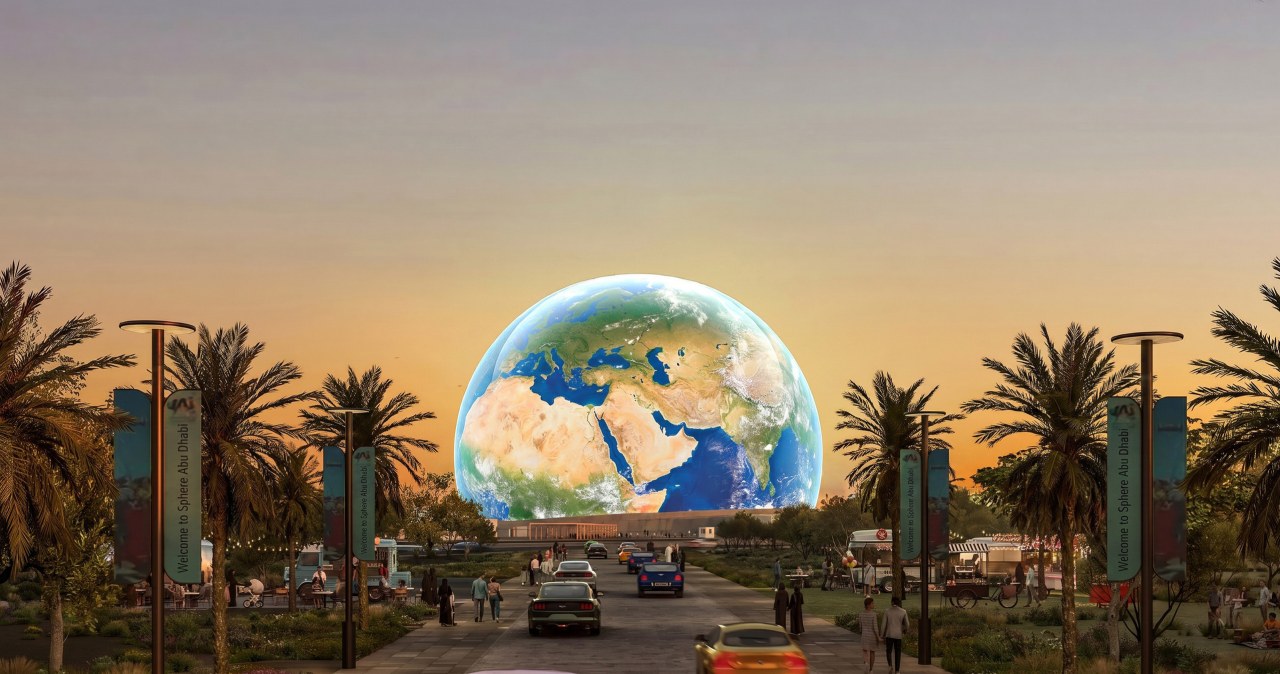 Abu Dabyje kyla 1,6 mlrd. eurų kainuosianti milžiniška „Sphere“: sutalpins 20 000 žmonių