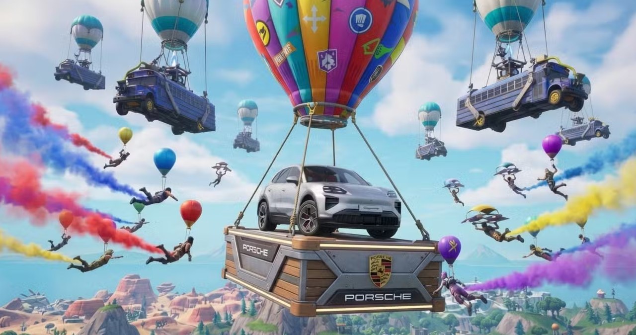 „Fortnite“ ir „Porsche“ reklama įplieskė skandalą: įtariama, kad plakatą sukūrė DI