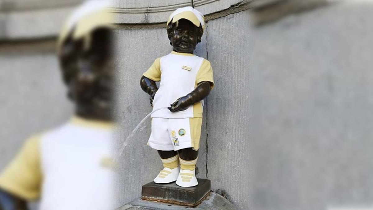 Briuselio Manneken Pis pasipuošė sportiškai: už to slypi JT sprendimas ir naujas planas