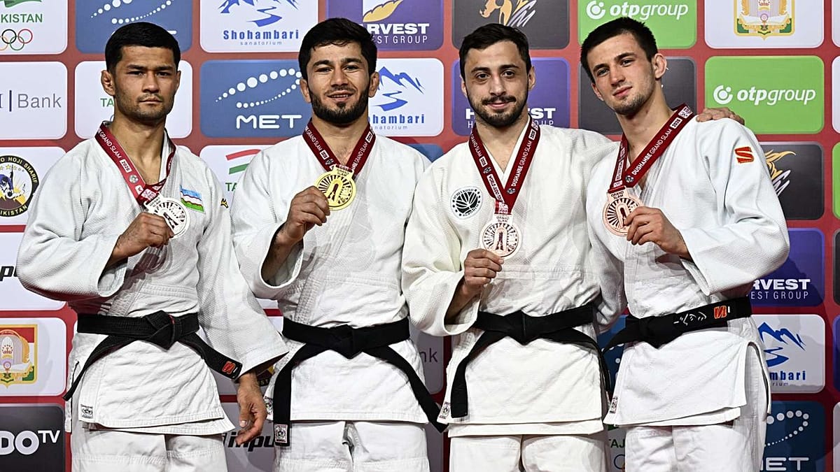 Diušanbės „Grand Slam“ startas: Tadžikistano dziudo auksas ir įtemptos finalų kovos
