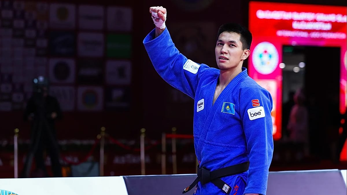 Astanos „Grand Slam“ antra diena: Kazachstanas iškovojo auksą, tribūnos lūžo nuo emocijų