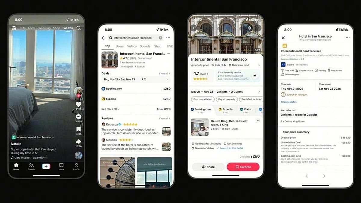 „TikTok GO“ startuoja JAV: kelionių įkvėpimas virs užsakymais, viešbučius ir turus per programėlę