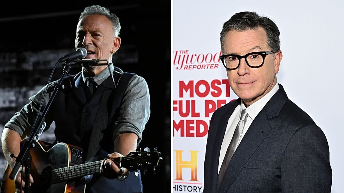 Bruce’as Springsteenas pas Colbertą kirto Donaldui Trumpui: kas slypi už „The Late Show“ pabaigos