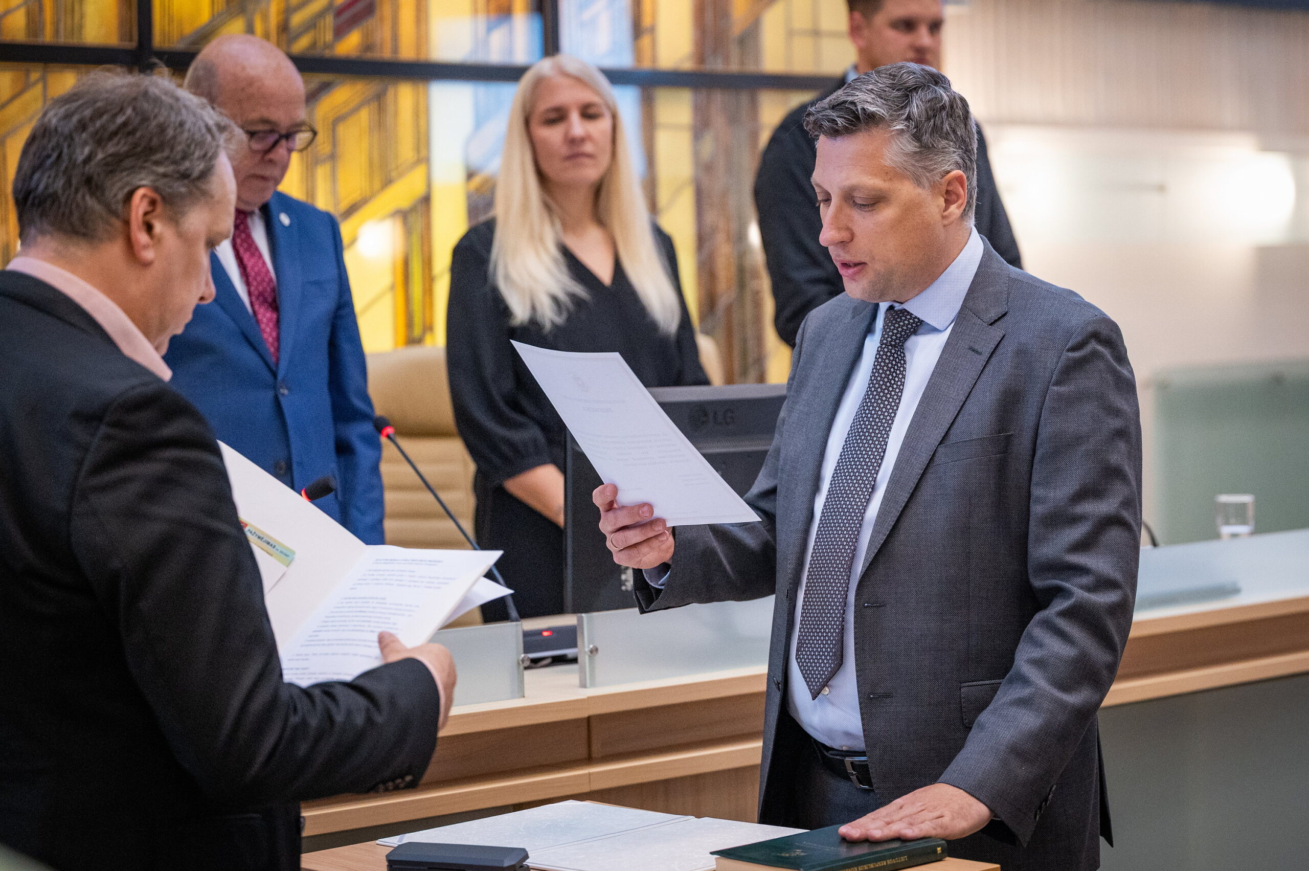 Kauno miesto taryboje prisiekė naujas narys: į darbą grįžta IT ir inovacijų ekspertas