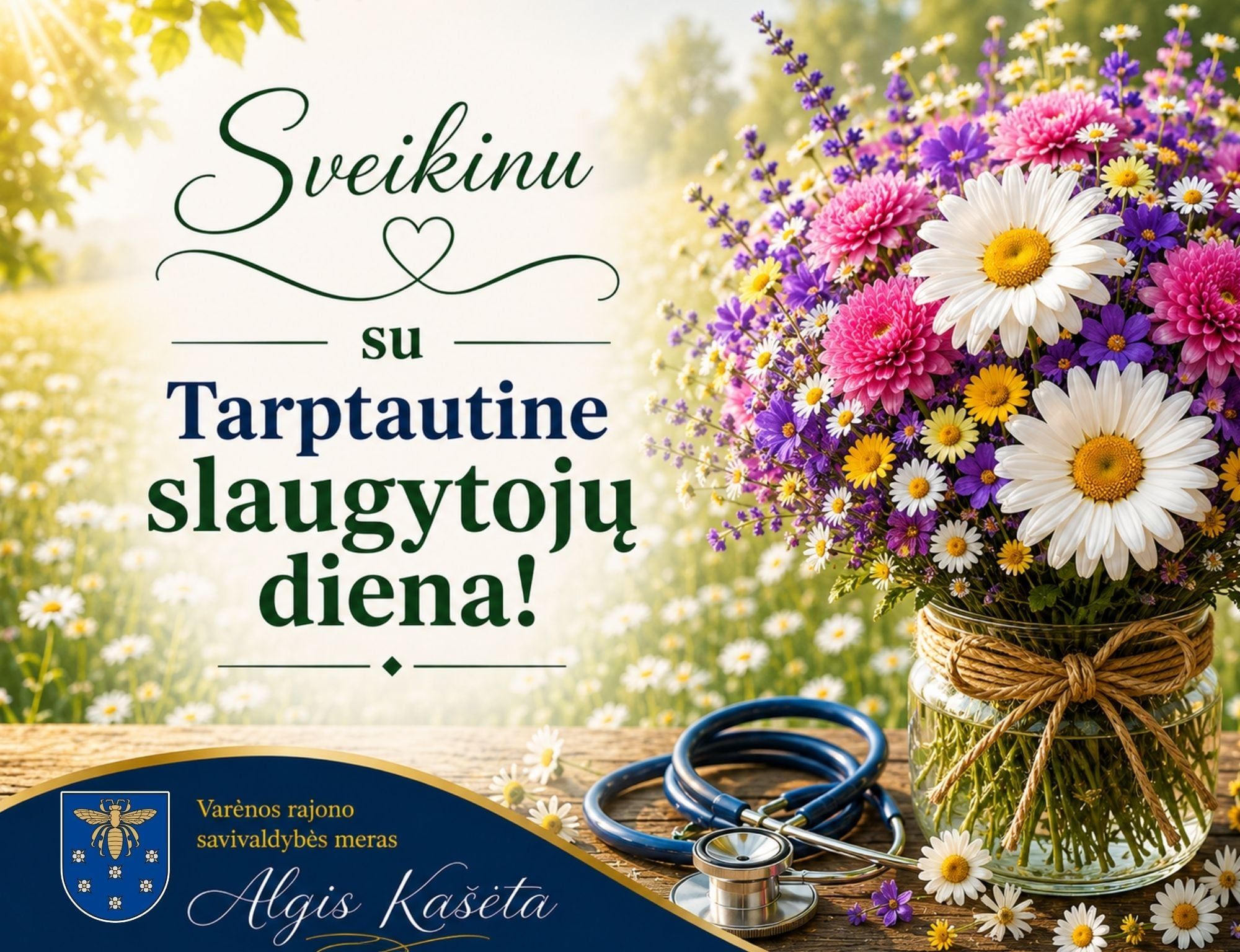 Tarptautinė slaugytojų diena Varėnoje: meras A. Kašėta dėkoja už kantrybę ir kasdienę šilumą