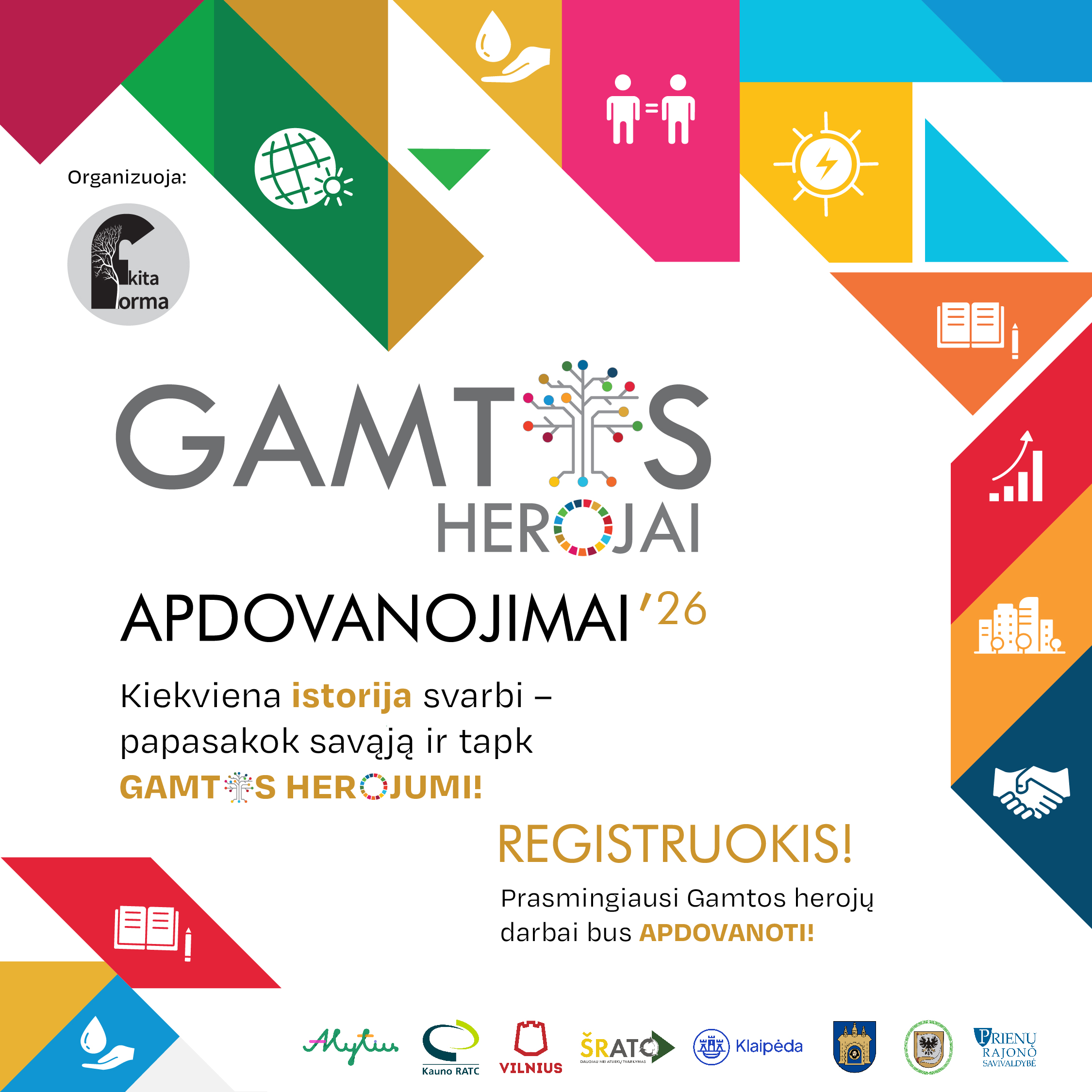 Gamtos herojai 2026: prasidėjo „Kita forma“ konkursas, kviečiantis parodyti realius tvarumo darbus