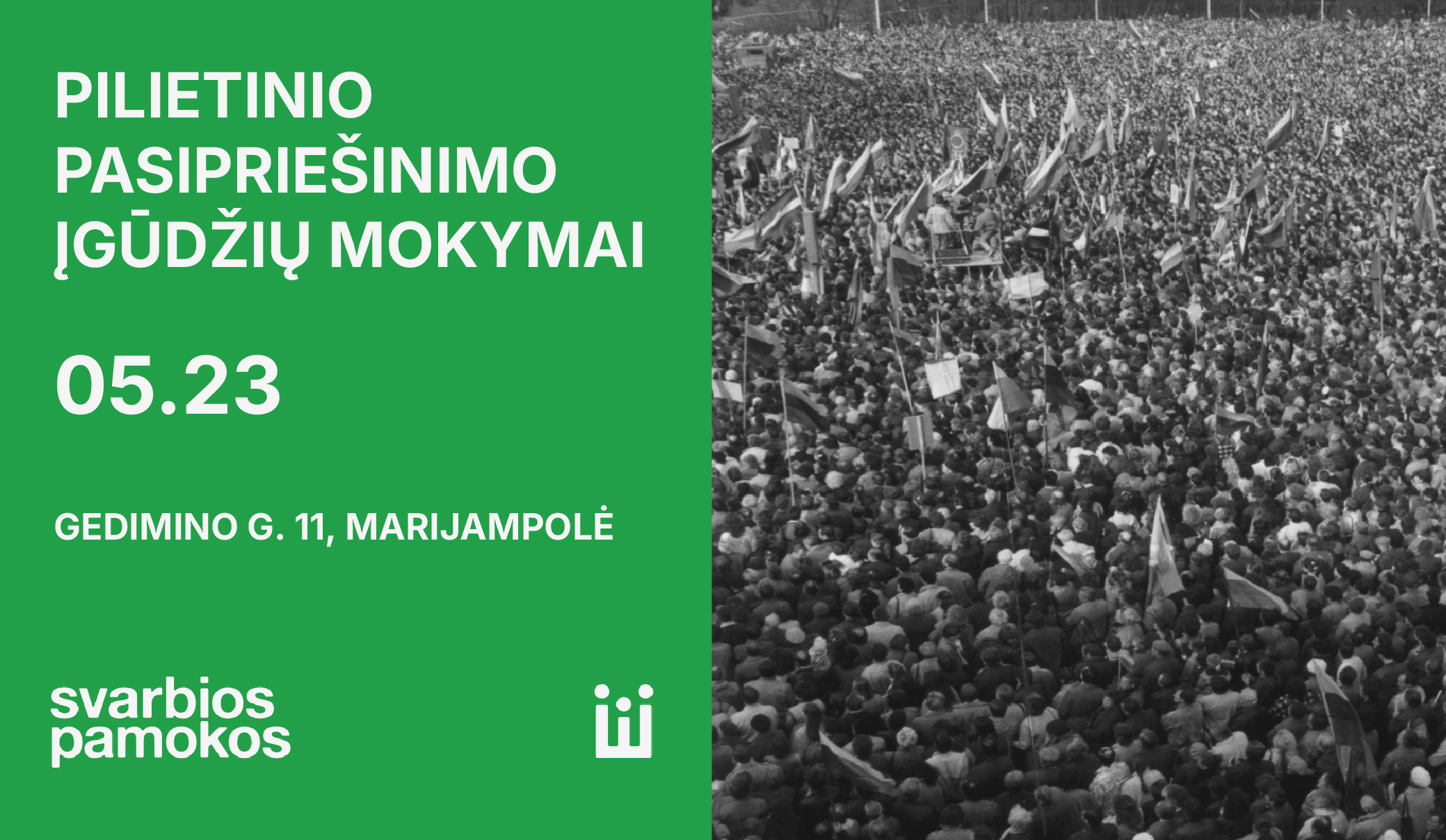 Marijampolėje startuoja nemokami pilietinio pasipriešinimo mokymai: kur ir kaip registruotis