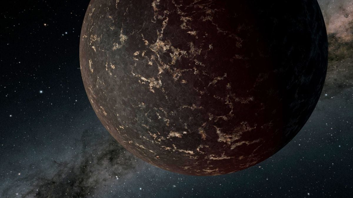 JWST aptiko žvaigždės išdegintą uolinę superžemę: ji didesnė už Žemę, bet beveik plika