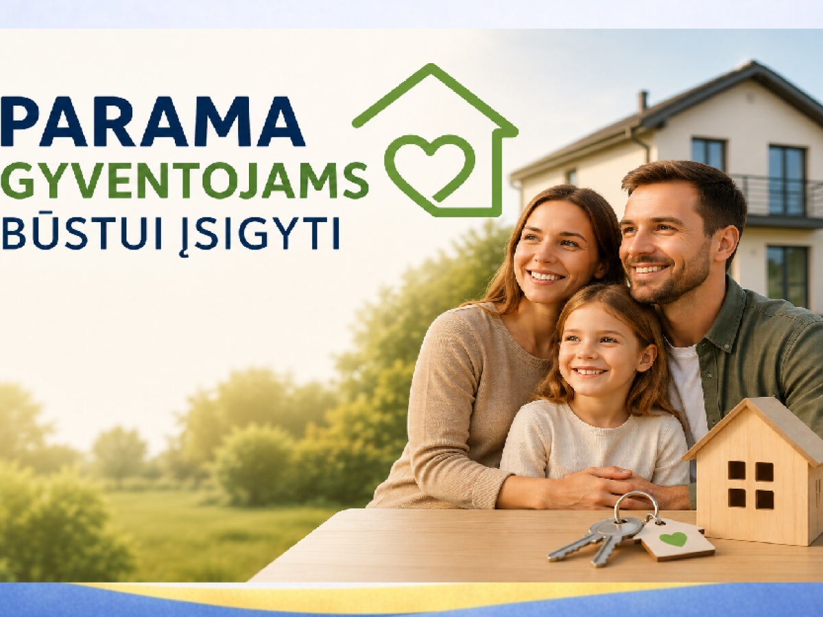 Parama būstui įsigyti: gegužės 19 dieną startuoja kvietimas, prašymams skiriamos tik 7 valandos