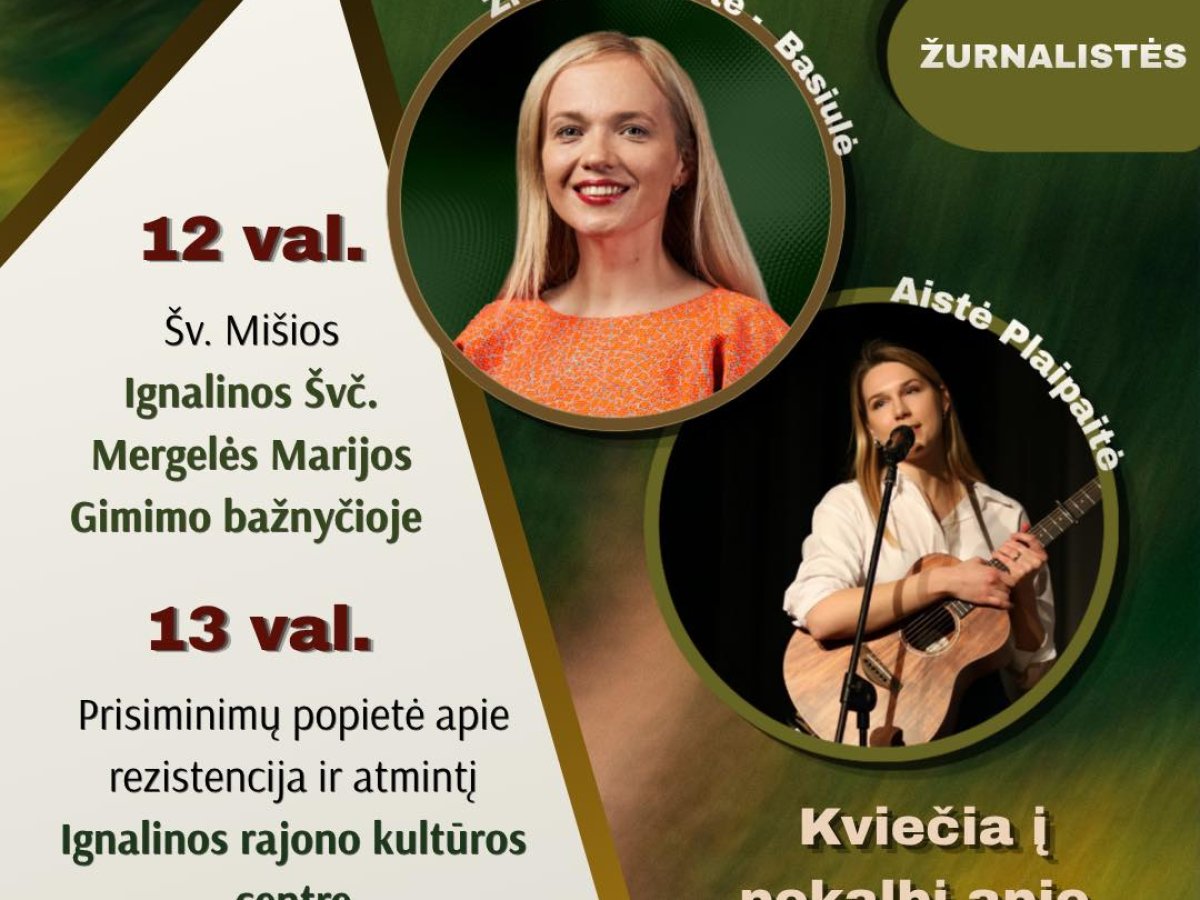Ignalinoje gegužės 17 dieną minės Partizanų pagerbimo dieną: Mišios ir susitikimas kultūros centre