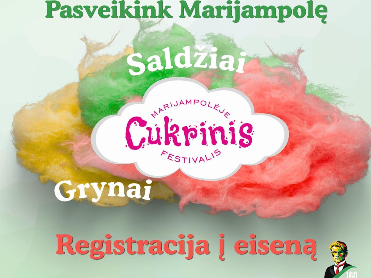 Marijampolė kviečia į Cukrinio festivalio eiseną: kada ir kur rinktis gegužės 29 dieną