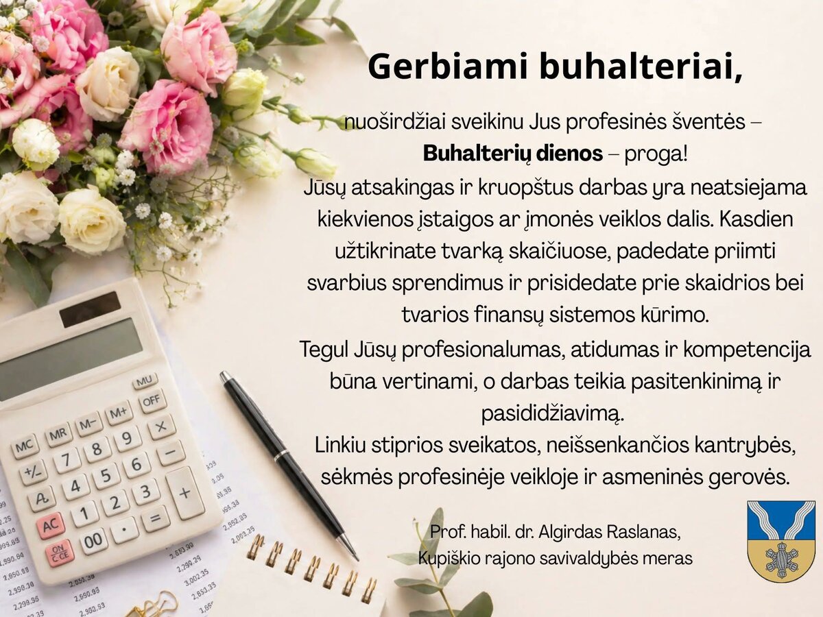Buhalterių diena gegužės antrąjį penktadienį: už ką meras dėkoja ir ko linki specialistams