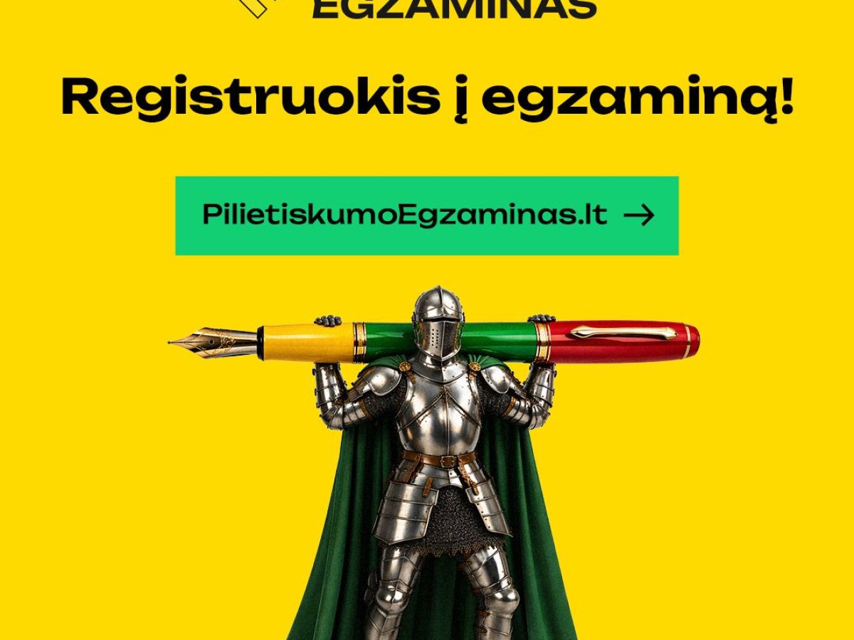 Pilietiškumo egzaminas gegužės 14 dieną: kaip registruotis, kiek truks ir kokie prizai laukia