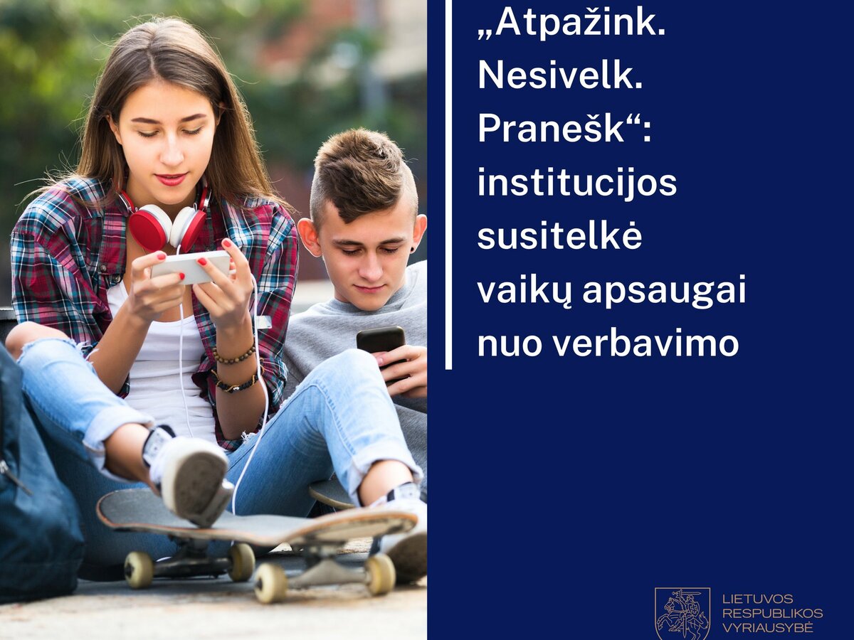 Atpažink, nesivelk, pranešk: institucijos stiprina vaikų apsaugą nuo verbavimo internete