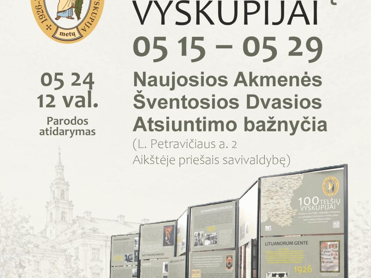 Telšių vyskupijai – 100: paroda atveria šimtmetį nuo tarpukario iki nepriklausomybės iššūkių