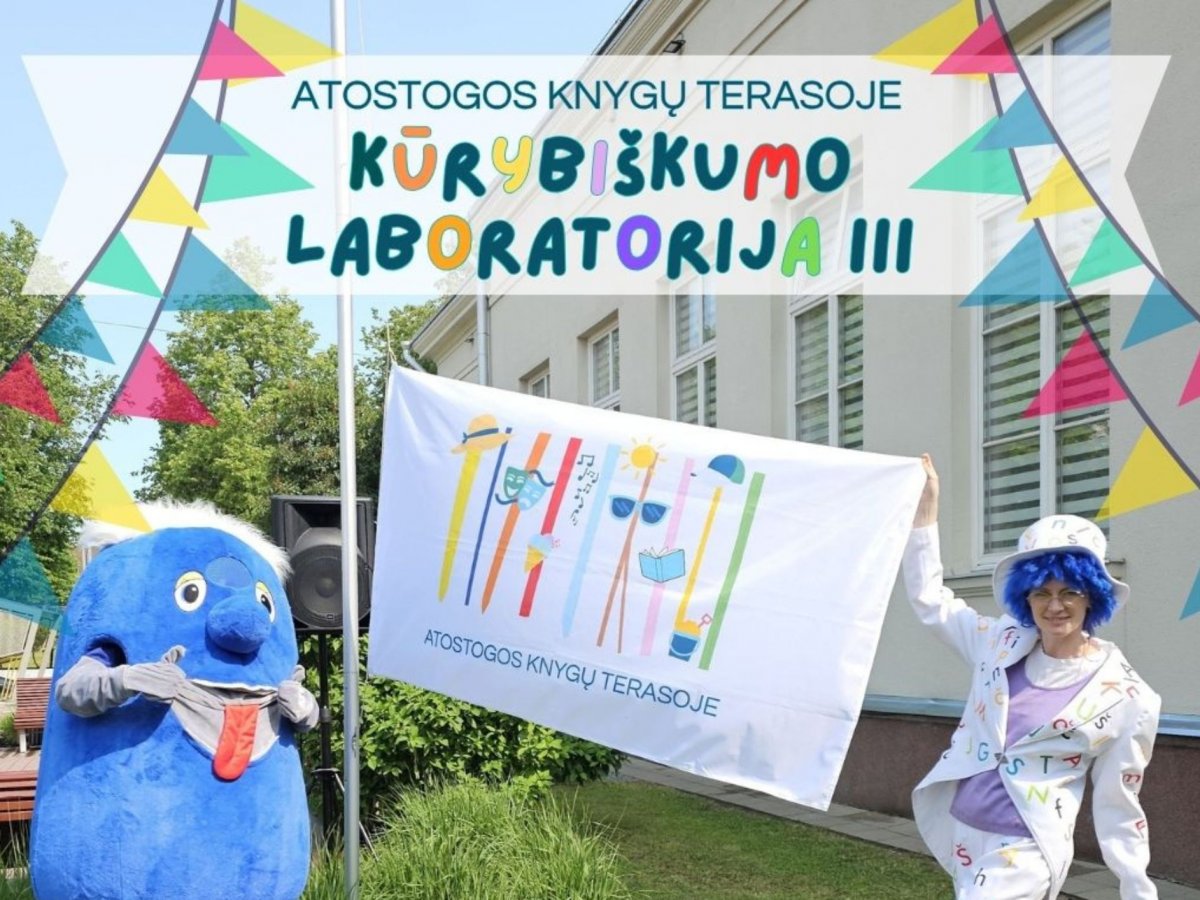 Jonavoje Knygų terasa mini 10-metį: visą vasarą nemokami spektakliai ir edukacijos šeimoms
